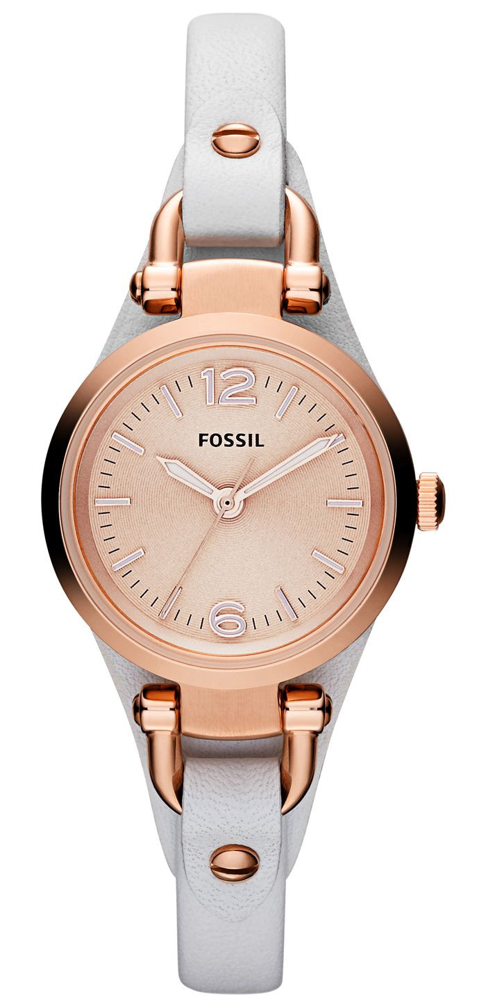 Bracelet de montre Fossil ES3265 Cuir Blanc 7mm